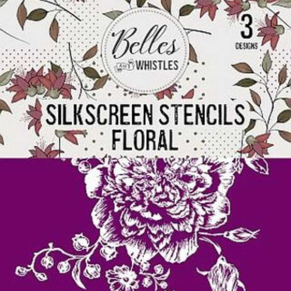 Belles Floral Silkscreen Stencil-Levee Art Gallery