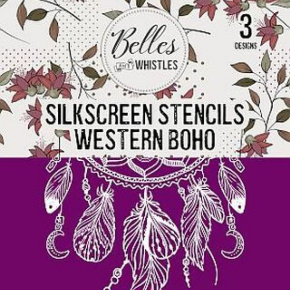 Belles Western Boho Silkscreen Stencil-Levee Art Gallery