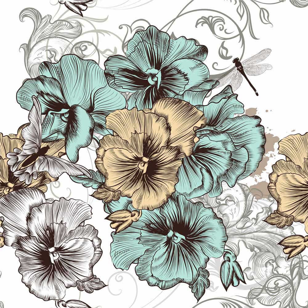 Floral Decoupage Paper-Levee Art Gallery